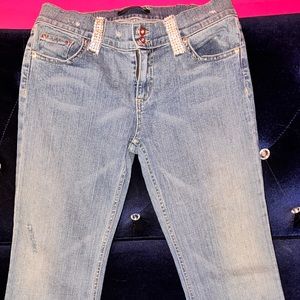 Victoria Secret Rhinsone lined belt loops and back pockets - size 8/long